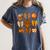 Coquette Teach Teacher Bows Thanksgiving Turkey Fall Autumn Women's Comfort Colors T-Shirt Denim Coquette Teach Teacher Bows Thanksgiving Turkey Fall Autumn Women's Comfort Colors T-Shirt Denim