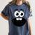 Creepy Carrots Face Teacher Halloween Costume Matching Women's Comfort Colors T-Shirt Denim Creepy Carrots Face Teacher Halloween Costume Matching Women's Comfort Colors T-Shirt Denim