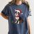 Cute Boston Terrier Dog Christmas Merry X-Mas Graphic Women's Comfort Colors T-Shirt Denim