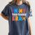 Cute Coffee Glass Face Happy Day In My Tired Teacher ERA For Men Women Women's Comfort Colors T-Shirt Denim