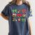 Cute Coquette Pencil Bow Christmas School Teacher Student Women's Comfort Colors T-Shirt Denim