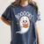 Cute Ghost Book Reading Halloween Teacher Women's Comfort Colors T-Shirt Denim Cute Ghost Book Reading Halloween Teacher Women's Comfort Colors T-Shirt Denim