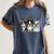 Cute Halloween Boston Terrier Dogs Witch Hat Ghost Dog For Men Women Kids Women's Comfort Colors T-Shirt Denim