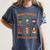 Cute Halloween Teacher Women's Comfort Colors T-Shirt Denim Cute Halloween Teacher Women's Comfort Colors T-Shirt Denim
