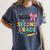 Cute Hello Second Grade Back To School Coquette Teacher Girl Women's Comfort Colors T-Shirt Denim