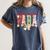 Cute Santas Favorite Para Christmas Paraprofessional Teacher Women's Comfort Colors T-Shirt Denim Cute Santas Favorite Para Christmas Paraprofessional Teacher Women's Comfort Colors T-Shirt Denim