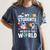 Cute School Teacher My Students Are Out Of This World Space Women's Comfort Colors T-Shirt Denim