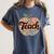 Cute Teacher With Apple Retro Teacher Kids Back To School Women's Comfort Colors T-Shirt Denim Cute Teacher With Apple Retro Teacher Kids Back To School Women's Comfort Colors T-Shirt Denim