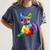 Dog Lover Boston Terrier Dog Colorful Boston Terrier Men Women Kids Women's Comfort Colors T-Shirt Denim