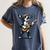 Dog Playing Guitar Singing Boston Terrier For Men Women Girls Kids Women's Comfort Colors T-Shirt Denim