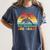Dolphin Second Grade Back To School Teacher Student Women's Comfort Colors T-Shirt Denim