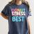 Donut Stress Just Do Your Best Teachers Testing Day For Men Women Girls Kids Women's Comfort Colors T-Shirt Denim