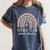 Dream Team Special Education Teacher ED SPED Squad Rainbow Women's Comfort Colors T-Shirt Denim