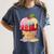 Dripping Apple Ice Cream Cone Cute Teacher Appreciation Women's Comfort Colors T-Shirt Denim