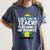Duble2t I Just Like To Teach Teachings My Favorite Elf Teacher -Adults & -Kids Red Short Sleeve Women's Comfort Colors T-Shirt Denim