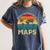 Easily Distracted By Maps Geography Teacher Women's Comfort Colors T-Shirt Denim Easily Distracted By Maps Geography Teacher Women's Comfort Colors T-Shirt Denim