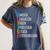 Educar Bilingual Spanish Teacher Women's Comfort Colors T-Shirt Denim Educar Bilingual Spanish Teacher Women's Comfort Colors T-Shirt Denim