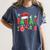FA LA 8 Christmas Santa FA La Math Teacher Student Women's Comfort Colors T-Shirt Denim