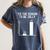 Fa La 8 Math Pun Math Teacher Christmas Women's Comfort Colors T-Shirt Denim