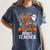 Faboolous INFANT Teacher Halloween Women's Comfort Colors T-Shirt Denim