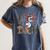 Fall Holiday Themed Thanksgiving Halloween Teacher Trick Or Women's Comfort Colors T-Shirt Denim