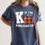 Fall Kindergarten Teacher K Is For Buffalo Plaid Pumpkin Women's Comfort Colors T-Shirt Denim
