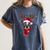 Family Matching Reindeer Xmas Boston Terrier Christmas Women's Comfort Colors T-Shirt Denim