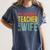 My Favorite Teacher Is My Wife Women's Comfort Colors T-Shirt Denim