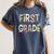 First Grade Dream Team 1st Grade Teacher First Day Of School Women's Comfort Colors T-Shirt Denim First Grade Dream Team 1st Grade Teacher First Day Of School Women's Comfort Colors T-Shirt Denim