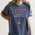 The Floor Is Lava For History Lovers & Teachers Premium Tri-Blend Women's Comfort Colors T-Shirt Denim