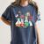 Floral Beakers Chemistry Lab Teacher Women's Comfort Colors T-Shirt Denim