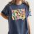 Fourth Grade Vibes Hello Team 4th Grade Teacher Kids Retro Women's Comfort Colors T-Shirt Denim