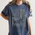 Frenchton Dad French Bulldog Boston Terrier Camo USA Flag Women's Comfort Colors T-Shirt Denim