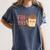 Friyay Teacher Coffee Friday School Cute Fri Yay Women's Comfort Colors T-Shirt Denim