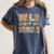 Fun Zoo Animal Print Teacher Shirts Wild About My Students Women's Comfort Colors T-Shirt Denim