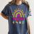 Future Kids Career Teacher Rainbow Boy Girl Graduations Women's Comfort Colors T-Shirt Denim Future Kids Career Teacher Rainbow Boy Girl Graduations Women's Comfort Colors T-Shirt Denim