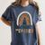 Future Teacher Boho Rainbow Leopard New Grad Student Women's Comfort Colors T-Shirt Denim Future Teacher Boho Rainbow Leopard New Grad Student Women's Comfort Colors T-Shirt Denim