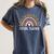 Future Teacher Kids Youth Girls Leopard Rainbow Women Women's Comfort Colors T-Shirt Denim