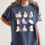 Ghost Book Reading Halloween Books Lover Teacher Kids Women's Comfort Colors T-Shirt Denim