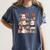 Ghost Christmas Reading Book Lover Library Christmas Teacher Women's Comfort Colors T-Shirt Denim Ghost Christmas Reading Book Lover Library Christmas Teacher Women's Comfort Colors T-Shirt Denim