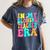 In My Glowing Teacher Era Groovy Colorful Bright Women's Comfort Colors T-Shirt Denim In My Glowing Teacher Era Groovy Colorful Bright Women's Comfort Colors T-Shirt Denim