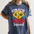 Grade K Super Squad Superhero Kindergarten Teacher Team Women's Comfort Colors T-Shirt Denim