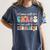 Groovy Some Call It Chaos We Call It Kindergarten Teacher Women's Comfort Colors T-Shirt Denim