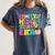 Groovy In My Middle School Era Back To School Teacher Women's Comfort Colors T-Shirt Denim Groovy In My Middle School Era Back To School Teacher Women's Comfort Colors T-Shirt Denim