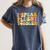 Groovy I Speak Fluent Toddler Daycare Provider Teacher Women's Comfort Colors T-Shirt Denim