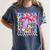 Groovy Teacher Cute Coquette Bow Flower Retro Back To School Women's Comfort Colors T-Shirt Denim