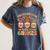 Groovy Thanksgiving With My Gnomie Women Teacher Fall Gnome Women's Comfort Colors T-Shirt Denim Groovy Thanksgiving With My Gnomie Women Teacher Fall Gnome Women's Comfort Colors T-Shirt Denim