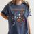 Halloween Alphabet ABCs Learning Kindergarten Teacher Women's Comfort Colors T-Shirt Denim