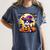 Halloween Boston Terrier Dog Breed With Jack O' Lantern Art Women's Comfort Colors T-Shirt Denim