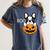 The Halloween Boston Terrier Women's Comfort Colors T-Shirt Denim